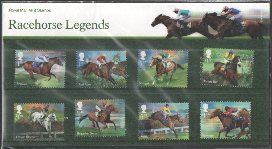 (image for) 2017 Racehorse Legends Royal Mail Presentation Pack 539 - Click Image to Close
